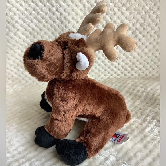 GANZ Webkinz HM137 Reindeer Stuffed Animal Toy No Code - Picture 5 of 10